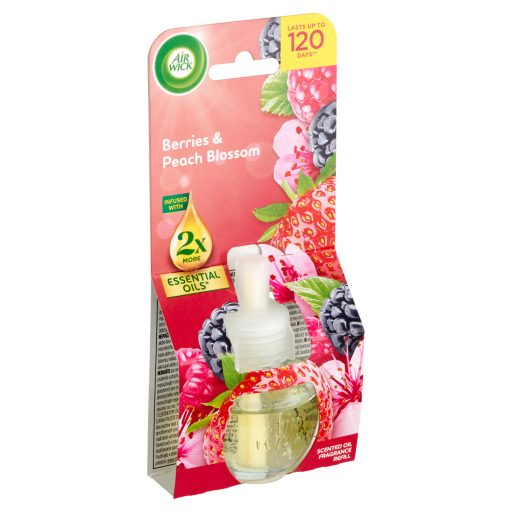 Air Wick Erdei Gyümölcs és Őszibarackvirág elektromos utántöltő légfrissítő készülékhez 19 ml