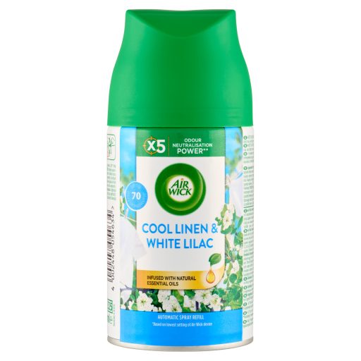 Air Wick Freshmatic Friss Ruha & Fehér Liliom automata légfrissítő spray utántöltő 250 ml