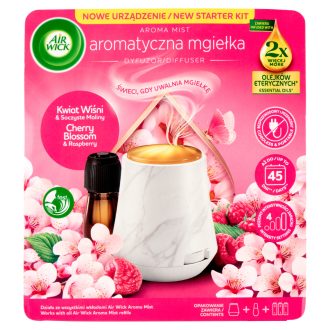   Air Wick Aroma diffúzor kész. + ut. 20ml Cseresznyevirág és málna