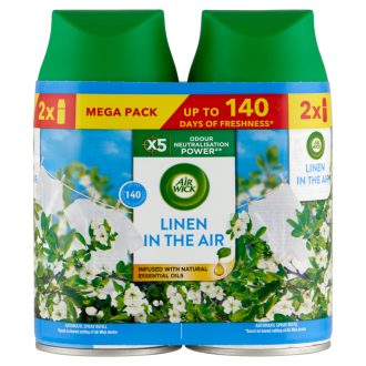   Air Wick Freshmatic Frissen Mosott Ruha automata légfrissítő spray utántöltő 2 x 250 ml