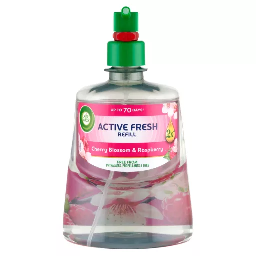 Air Wick Active Fresh Cseresznyevirág és Málna utántöltő 228 ml