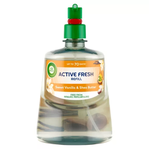 Air Wick Active Fresh Édes Vanília és Shea Vaj utántöltő 228 ml