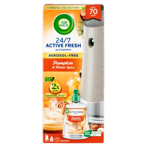 Air Wick Active Fresh Fűszeres Sütőtök Varázs készülék és utántöltő 228 ml