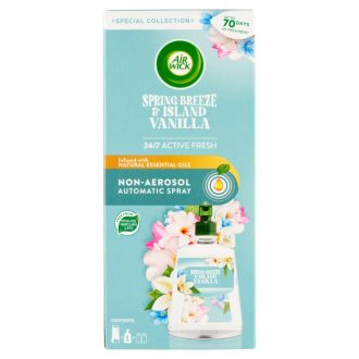   Air Wick Active Fresh Tavaszi szellő és vanília készülék és utántöltő 228 ml 
