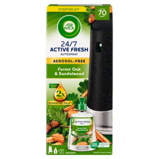 Air Wick Active Fresh Erdei Tölgy és Szantálfa készülék és utántöltő 228 ml