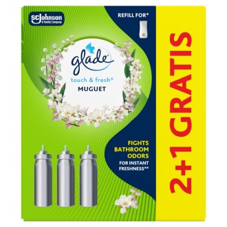   Glade Touch & Fresh Muguet koncentrált aeroszolos légfrissítő utántöltő 3 x 10 ml