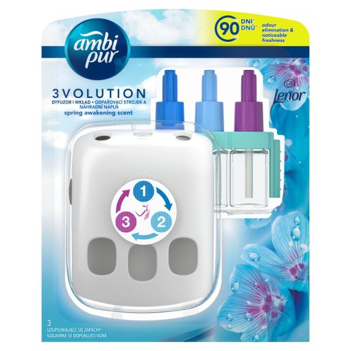 Ambi Pur 3Volution Spring Awakening Elektromos Légfrissítő Kezdőcsomag, 20 ml
