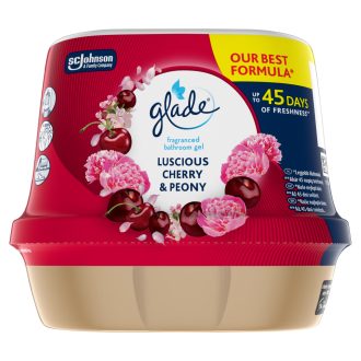   Glade Luscious Cherry & Peony fürdőszobai légfrissítő zselé 180 g