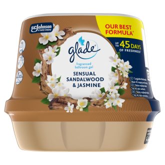   Glade Sensual Sandalwood & Jasmine fürdőszobai légfrissítő zselé 180 g
