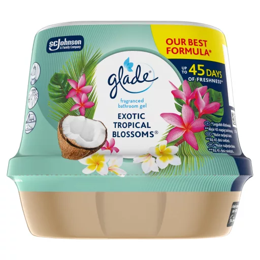 Glade légfrissítő zselé 180g Exotic Tropical Blossoms fürdőszobai