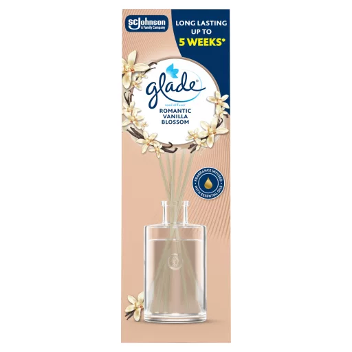 Glade Reed Diffuser fapálcás illatosító 50ml Romantic Vanilla Blossom