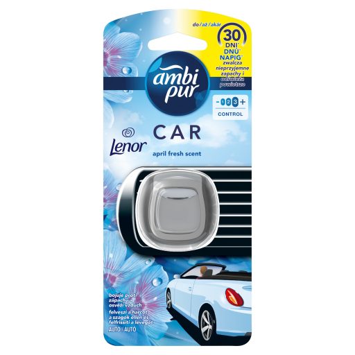 Ambi Pur April Fresh Lenor Csíptetős Autóillatosító Utántöltő, 1 Db