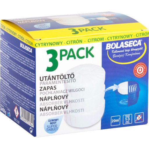 Bolaseca páramentesítő ut.tabletta 3x450g Citrom