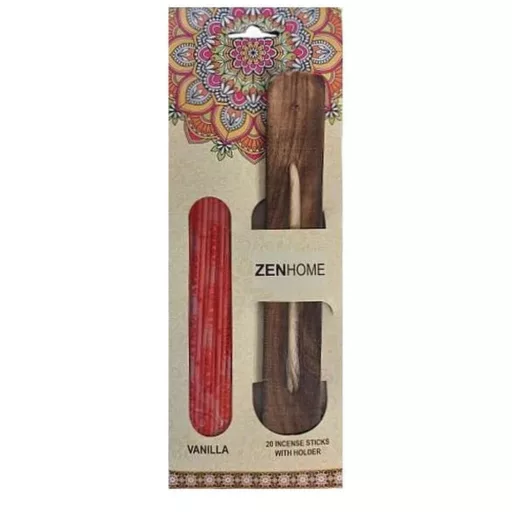 Zen Home füstölő 20db Vanilia tartóval 
