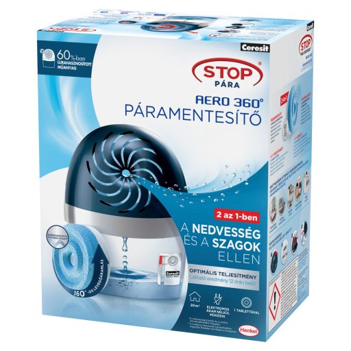 Ceresit Stop Pára Aero 360° kék páramentesítő készülék és tabletta 450 g