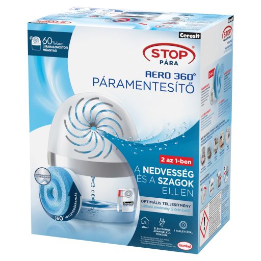 Ceresit Stop Pára Aero 360° fehér páramentesítő készülék és tabletta 450 g 