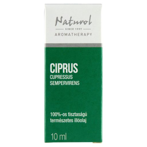 Naturol Aromatherapy 100%-os tisztaságú természetes ciprus illóolaj 10 ml