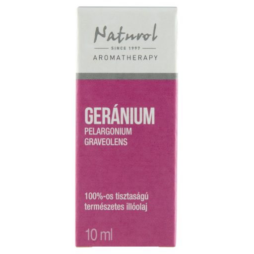 Naturol Aromatherapy 100%-os tisztaságú természetes geránium illóolaj 10 ml