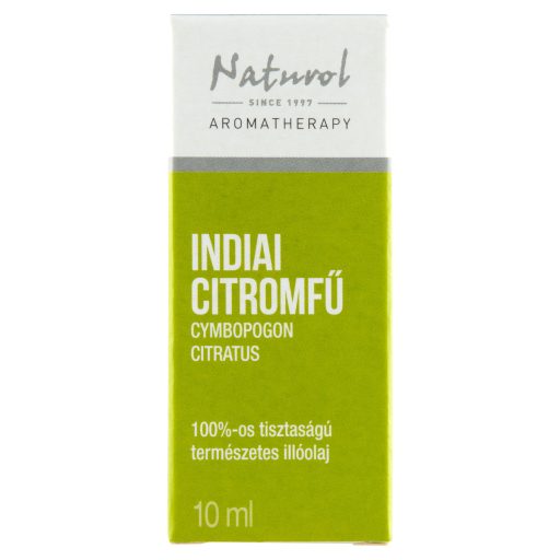 Naturol Aromatherapy 100%-os tisztaságú természetes indiai citromfű illóolaj 10 ml