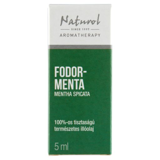 Naturol Aromatherapy 100%-os tisztaságú természetes fodormenta illóolaj 5 ml