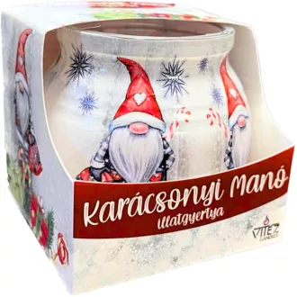 Illatmécses poharas 70g Karácsonyi manó