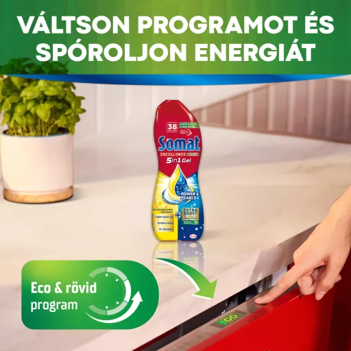 Somat Excellence Duo Gel gépi mosogatószergél 38 mosogatás 684 ml