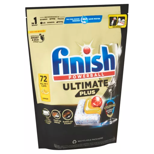 Finish Ultimate Plus All in 1 mosogatógép tab. 72db Lemon