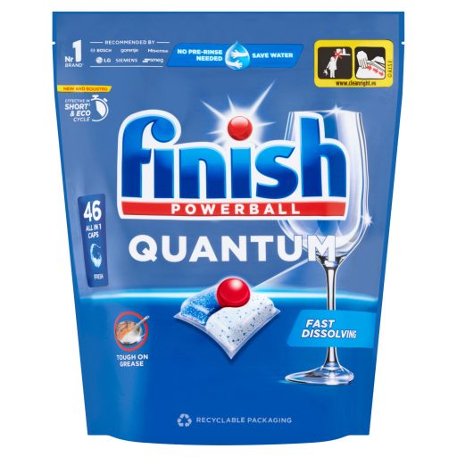 Finish Powerball Quantum All in 1 Regular mosogatógép kapszula 46 pcs 478,4 g