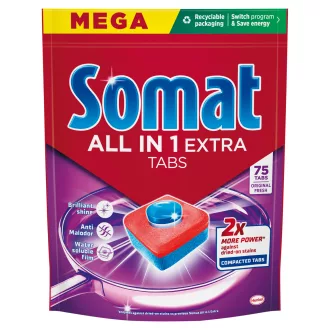   Somat All in 1 Extra Original Fresh gépi mosogatótabletta 75 db 1125 g