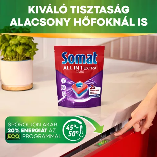 Somat All in 1 Extra Original Fresh gépi mosogatótabletta 100 db 1500 g