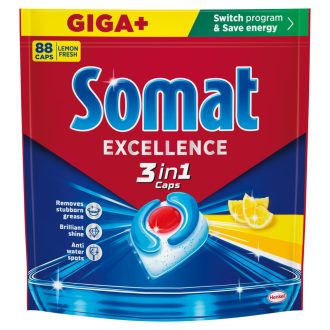   Somat Excellence Lemon Fresh gépi mosogatószer kapszula 88 db 1592,8 g