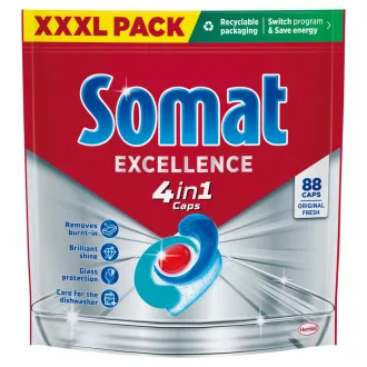   Somat Excellence Original Fresh 4in1 gépi mosogatószer kapszula 88 db 1592,8 g
