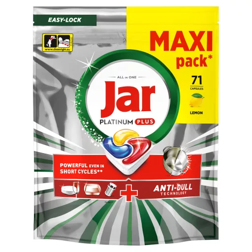 Jar Platinum Plus Mosogatókapszula, Lemon, , 71 Mosogatókapszula