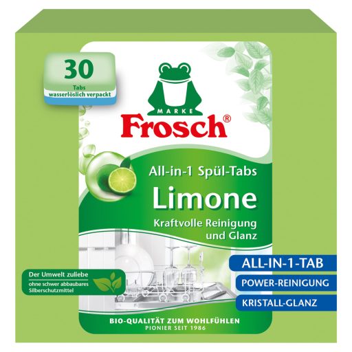 Frosch mosogatógép tabletta 30db Zöldcitrom