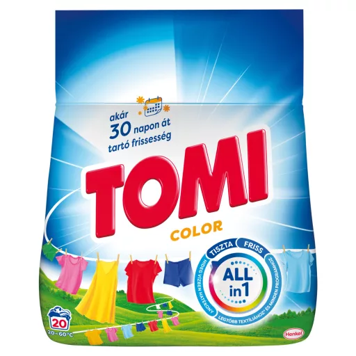 Tomi Color mosópor színes ruhákhoz 20 mosás 1 kg