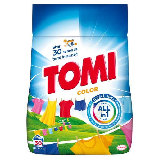 Tomi Color mosópor színes ruhákhoz 30 mosás 1,5 kg