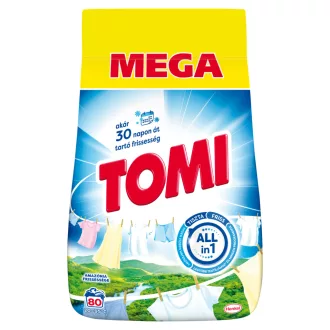   Tomi Amazónia Frissessége mosópor fehér és világos ruhákhoz 80 mosás 4 kg