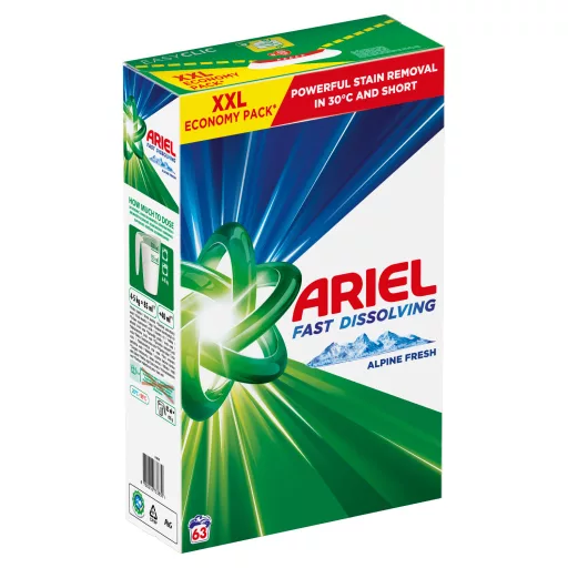Ariel Alpine Fresh Mosópor, 3.465 kg, 63 Mosáshoz