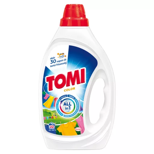 Tomi Color folyékony mosószer színes ruhákhoz 22 mosás 990 ml