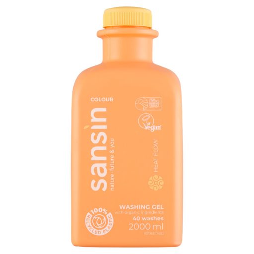Sansin Heat Flow folyékony mosógél színes ruhákhoz 40 mosás 2000 ml