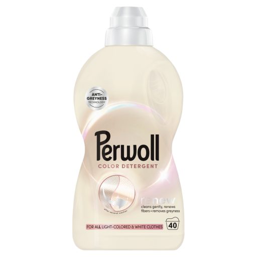 Perwoll Renew Color finommosószer minden világos és fehér színű ruhához 40 mosás 2 l