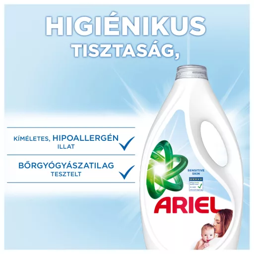 Ariel Sensitive Skin Clean & Fresh Mosószer 2.25l, 50 Mosáshoz