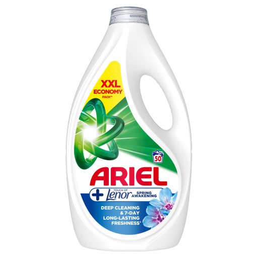 Ariel Folyékony Mosószer, +Touch Of Lenor Spring Awakening, 2.25 l, 50 Mosáshoz