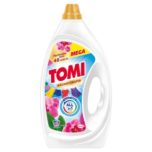 Tomi Aromaterápia Orchidea folyékony mosószer színes ruhákhoz 80 mosás 3,6 l