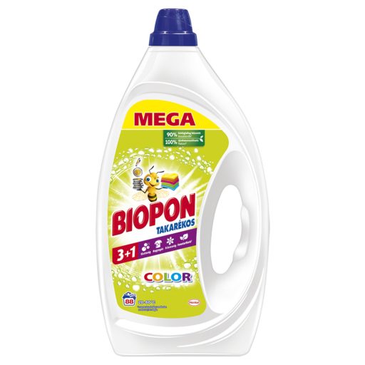 Biopon Takarékos Color folyékony mosószer színes ruhákhoz 88 mosás 3960 ml