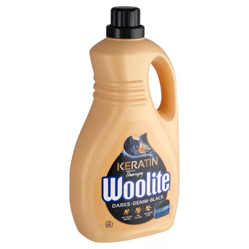 Woolite Keratin Therapy folyékony mosószer keratinnal sötét ruhákhoz 45 mosás 2,7 l