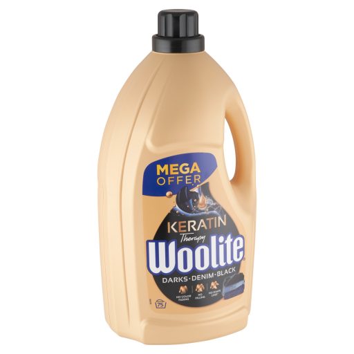 Woolite folyékony mosószer 4,5l Keratin Therapy sötét ruhákhoz (75 mosás)