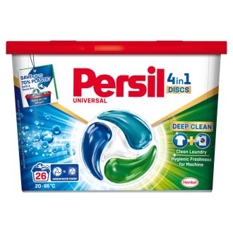   Persil Discs Universal mosószer koncentrátum fehér és világos ruhadarabokhoz 26 mosás 429 g