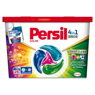   Persil Discs Color mosószer koncentrátum gépi mosáshoz színes ruhadarabokhoz 26 mosás 429 g