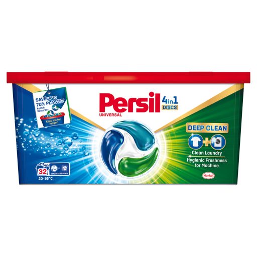 Persil Discs Universal mosószer koncentrátum fehér és világos ruhadarabokhoz 32 mosás 528 g